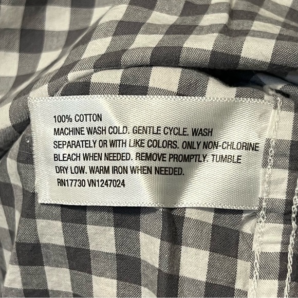 Merona Checkered Button Down shirt XL - Picture 6 of 6